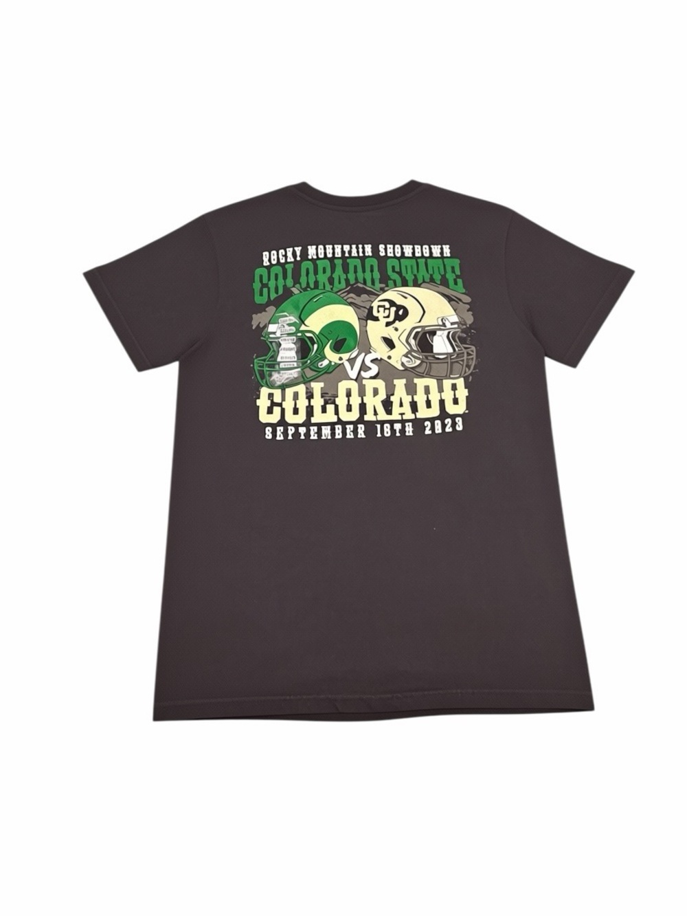 Comfort Colors CU Buffs Colorado Rocky Mountain Show Down T Shirt Small